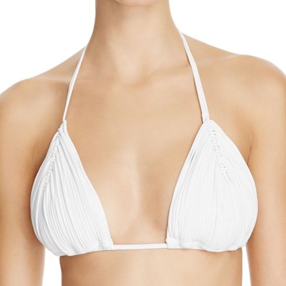 PQ PilyQ Isla White Bikini Top NWT Small, Medium & Large - Picture 1 of 3